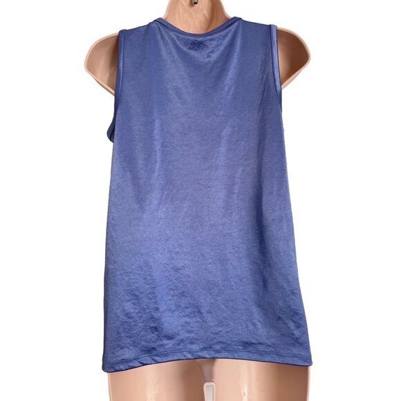DKNY Shimmer Blue Tank Size XS  Polyester Stretch NWT - Picture 11 of 12